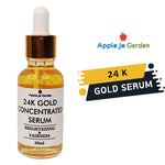 APPLE JE GARDEN Skin Brightening Golden Serum with 24K Gold & Rose – 30ML